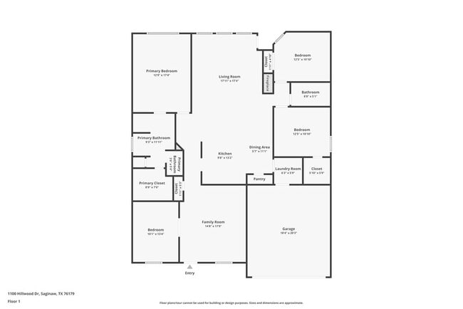 1100 Hillwood Dr in Saginaw, TX - Foto de edificio - Building Photo