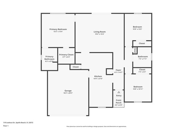 119 Lookout Dr in Apollo Beach, FL - Foto de edificio - Building Photo