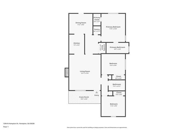 1394 N Hampton Dr in Hampton, GA - Foto de edificio - Building Photo