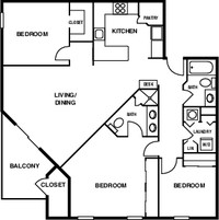 Cedar Pointe Apartments in Tampa, FL - Foto de edificio - Floor Plan