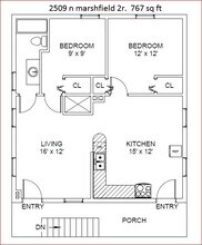 2509 N Marshfield Ave, Unit 2R in Chicago, IL - Foto de edificio - Building Photo