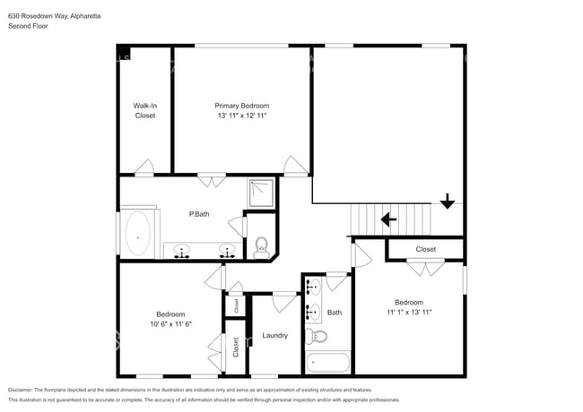 630 Rosedown Way in Alpharetta, GA - Foto de edificio - Building Photo