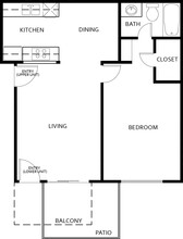 Catalina Terrace Apartments in Hawthorne, CA - Foto de edificio - Floor Plan