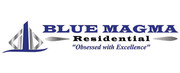 Property Management Company Logo Blue Magma Residential