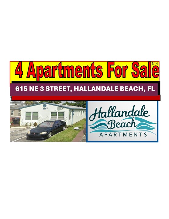 615 NE 3rd St in Hallandale Beach, FL - Building Photo