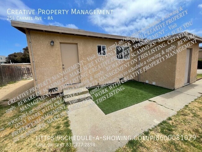 254b Carmel Ave-Unit -#A in Marina, CA - Foto de edificio - Building Photo