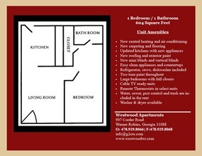 Westwood Apartments in Warner Robins, GA - Building Photo - Floor Plan