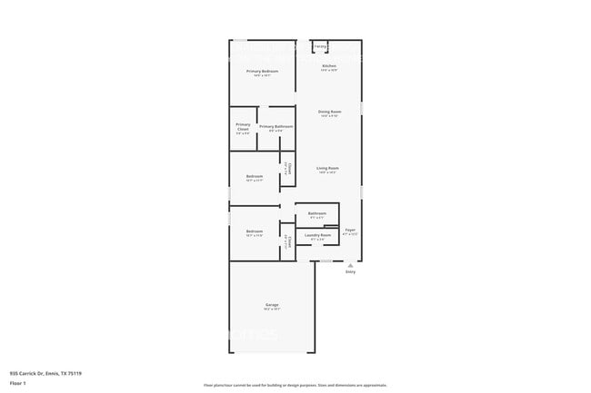 935 Carrick Dr in Ennis, TX - Foto de edificio - Building Photo