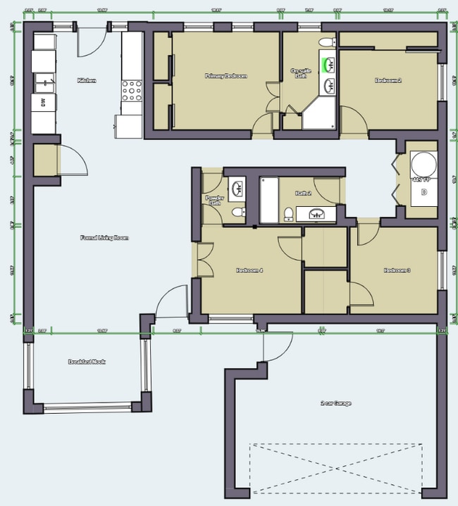 1100 Primrose Dr in Sanger, TX - Foto de edificio - Building Photo