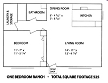 Kirkridge Park Cooperative in Belleville, MI - Foto de edificio - Floor Plan