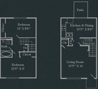 Westerfield Townhouses in Olathe, KS - Foto de edificio - Floor Plan