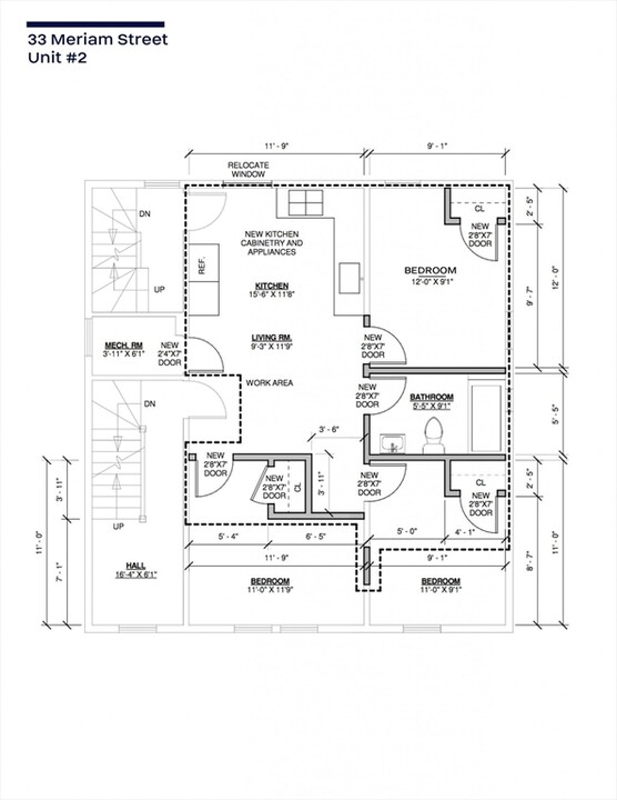 33 Merriam St, Unit 2 in Somerville, MA - Foto de edificio