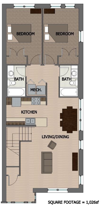 6633-6635 Washington Ave in St. Louis, MO - Building Photo - Floor Plan