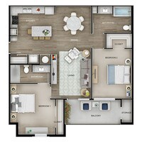 The Cottage - 2 Bedrooms 2 Bath from $1250 - 1 a 3 Dormitorio desde $1050 a $1595 - The Lodges on English Station Road Apartamentos in Louisville, Kentucky