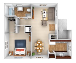 Evangeline Village in Lafayette, LA - Building Photo - Floor Plan