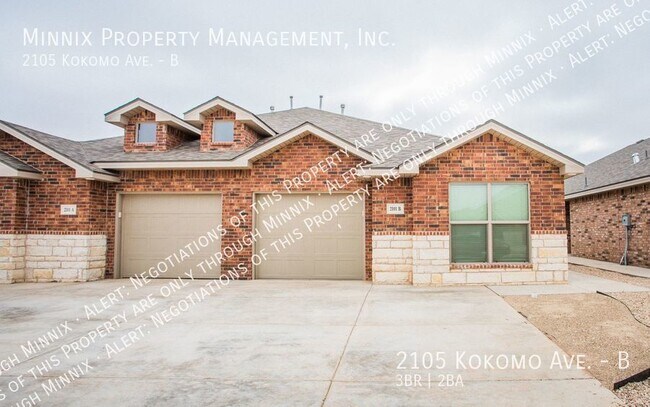 2105 Kokomo Ave-Unit -B in Lubbock, TX - Foto de edificio - Building Photo