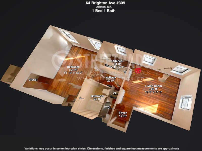 64 Brighton Ave in Boston, MA - Building Photo