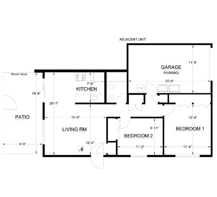 Union North Apartments in Manteca, CA - Foto de edificio - Floor Plan