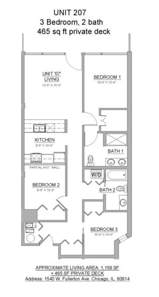 1540 W Fullerton Ave, Unit 207 in Chicago, IL - Building Photo - Building Photo