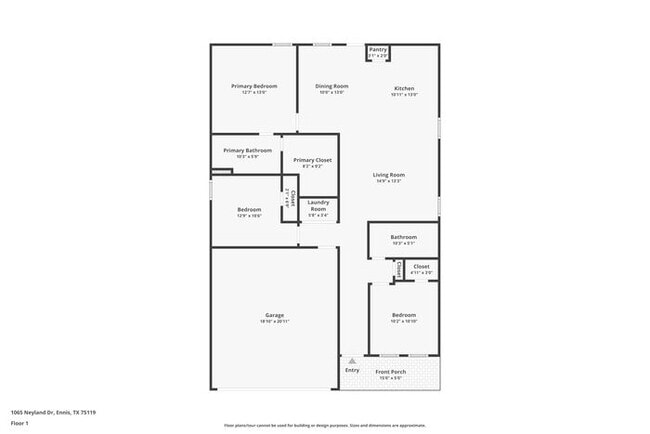 1065 Neyland Dr in Ennis, TX - Foto de edificio - Building Photo