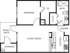 Tramore Apartments in Meridian, ID - Foto de edificio - Floor Plan