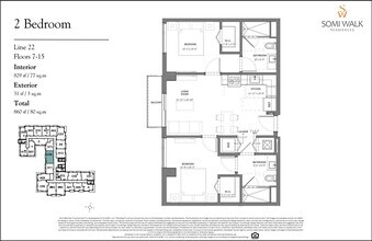 Somi Walk Residences in South Miami, FL - Building Photo - Floor Plan