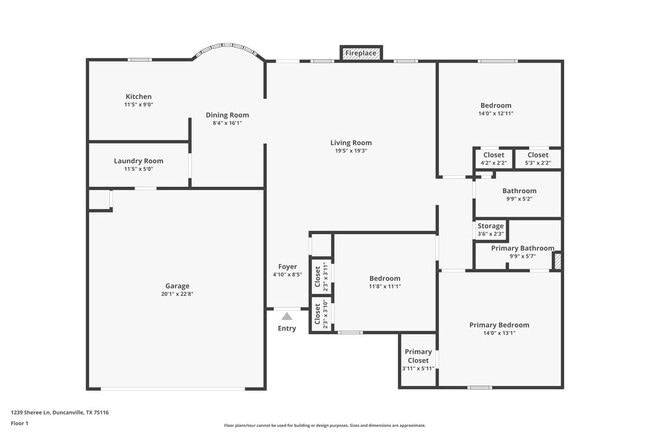 1239 Sheree Ln in Duncanville, TX - Foto de edificio - Building Photo