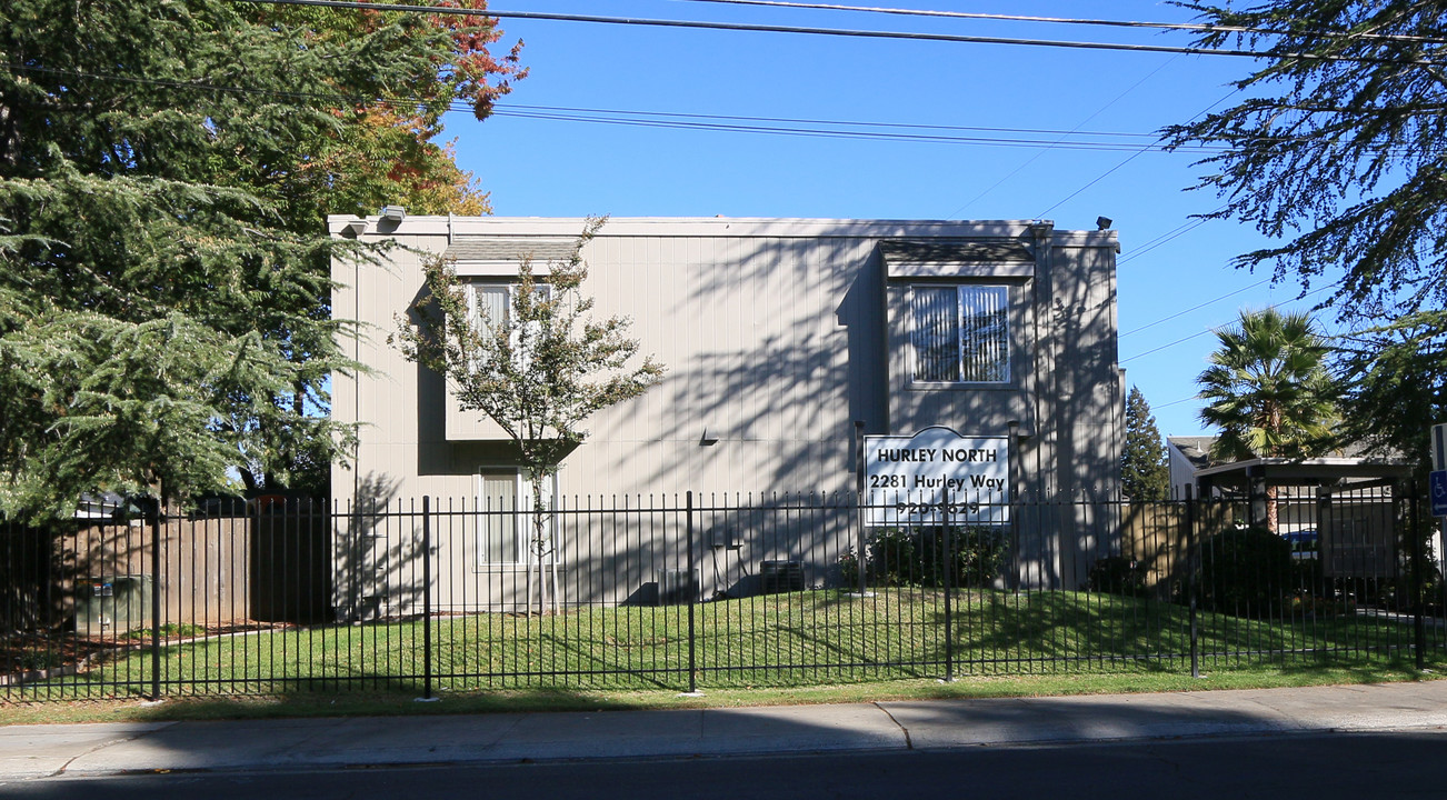 Hurley North Apartments in Sacramento, CA - Building Photo