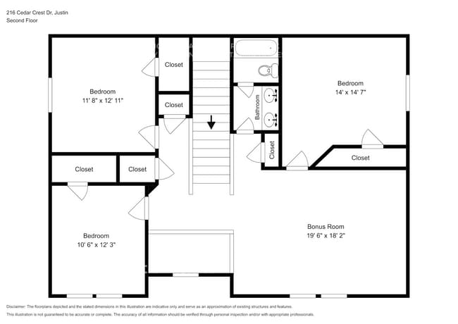 216 Cedar Crest Dr in Justin, TX - Foto de edificio - Building Photo