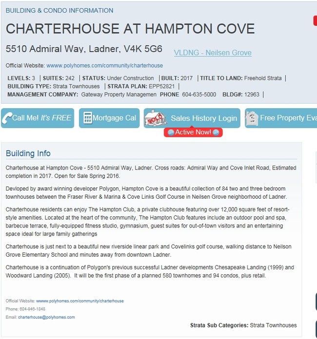 Charterhouse at Hampton Cove in Delta, BC - Building Photo - Other