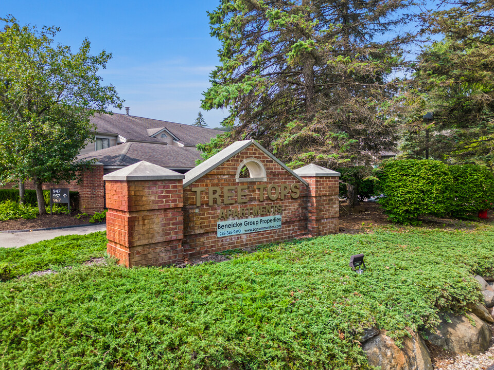 The Tree Tops in Northville, MI - Building Photo