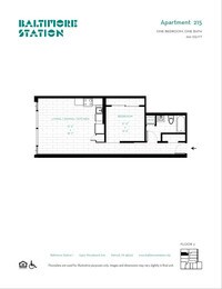 Apartment 215 - 1 Bedrooms 1 Bath Call for rates - Studio to 2 bedrooms from $1400 to $2150 - Baltimore Station 1 Apartments in Detroit, Michigan