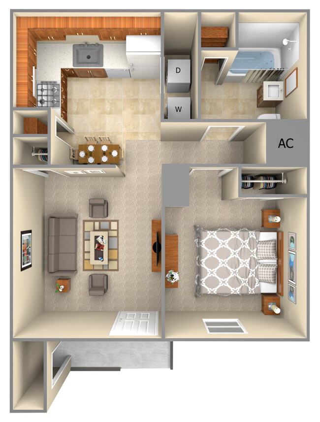 Alexander Place Apartment Homes in Arcadia, LA - Foto de edificio - Floor Plan