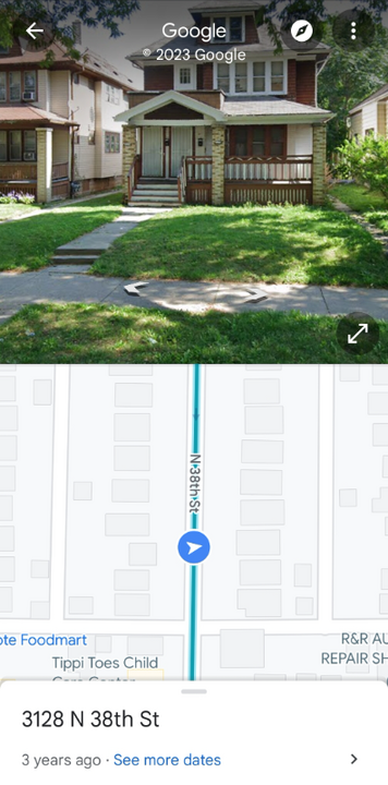 3128 N 38th St in Milwaukee, WI - Foto de edificio