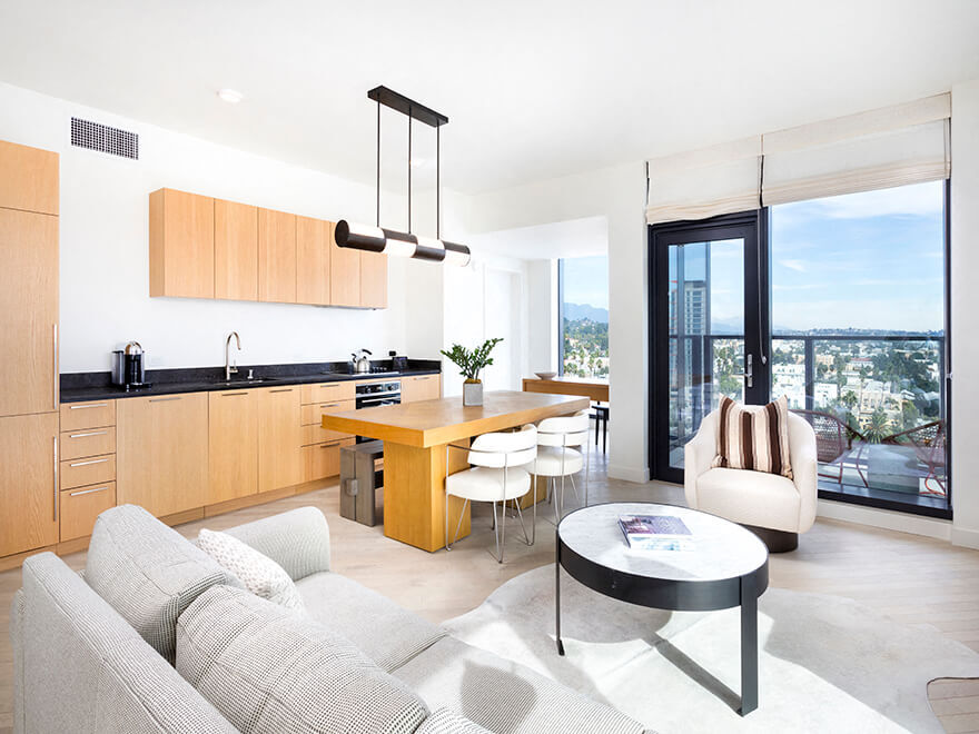 Columbia Square Living in Los Angeles, CA - Foto de edificio