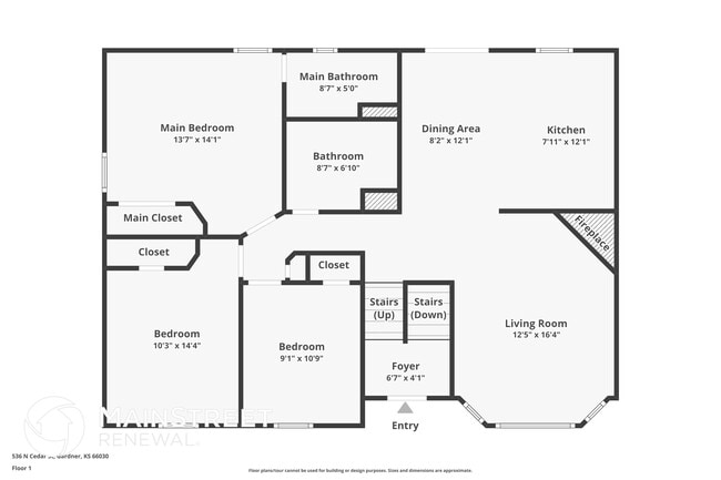 property at 536 N Cedar St