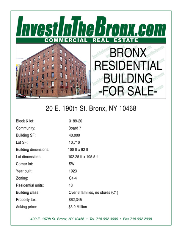 20 W 190 St in Bronx, NY - Building Photo - Other