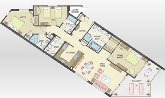 The Meridian in Ocean City, MD - Foto de edificio - Floor Plan