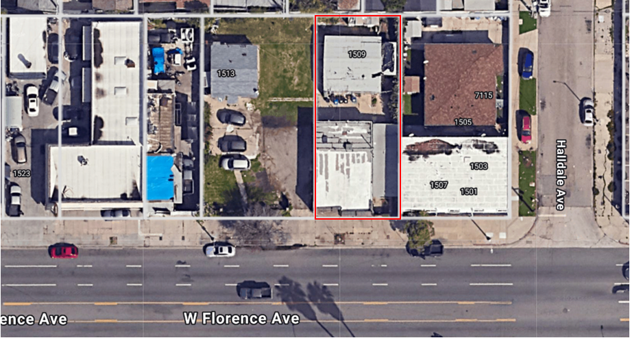 1509 W Florence Ave in Los Angeles, CA - Foto de edificio