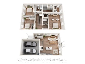 Riverstone Retreat in Canton, GA - Foto de edificio - Floor Plan
