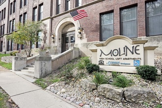 Moline High School Lofts in Moline, IL - Building Photo - Building Photo