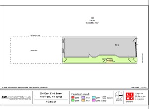 204 E 83rd St in New York, NY - Building Photo - Floor Plan