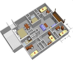 Wright State - College Park in Fairborn, OH - Foto de edificio - Floor Plan