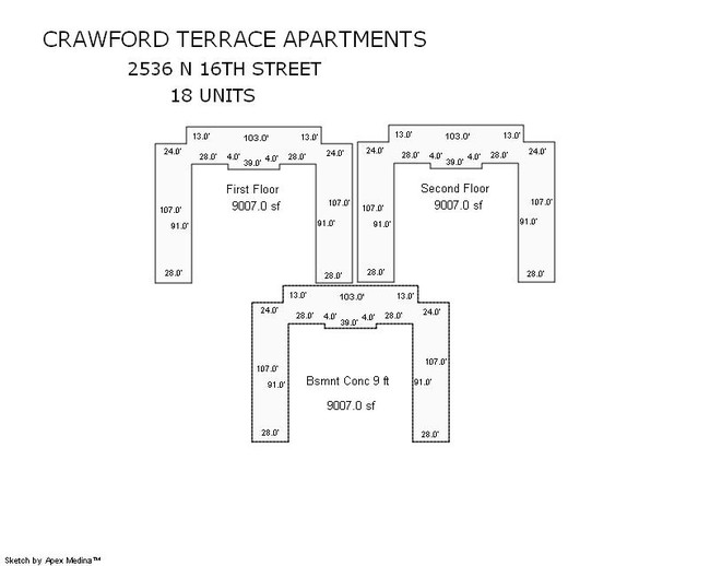 Crawford Terrace in Omaha, NE - Foto de edificio - Floor Plan