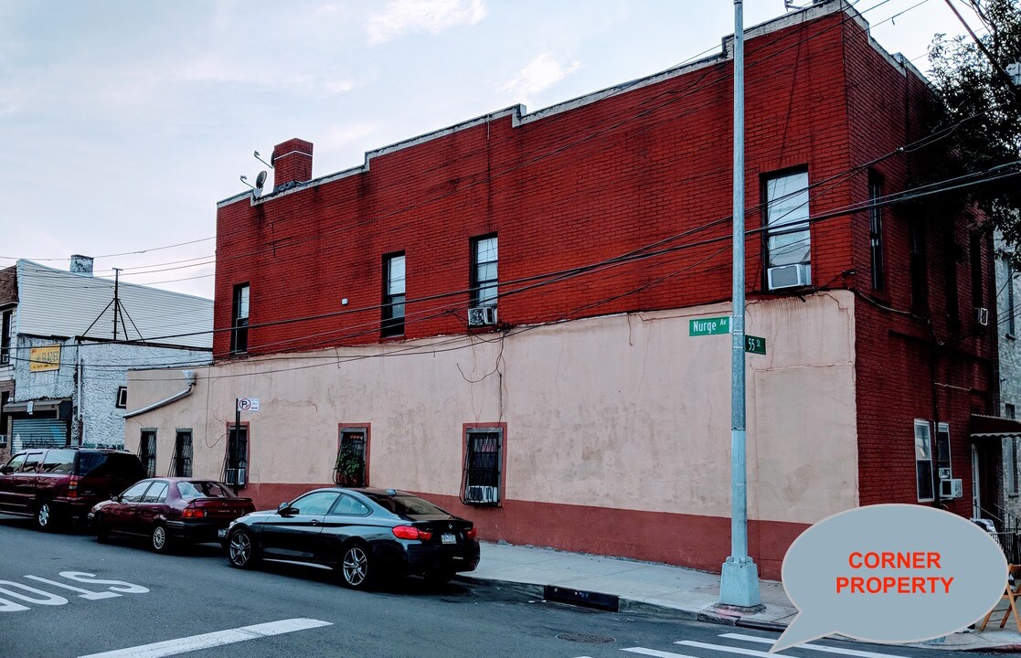 4 FAMILY CORNER PROPERTY W/ CAR GARAGE + PARK in Maspeth, NY - Building Photo