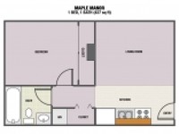 Maple Manor in Eugene, OR - Foto de edificio - Floor Plan