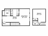 St. Patrick's Senior Disabled Apartments in Elmira, NY - Foto de edificio - Floor Plan