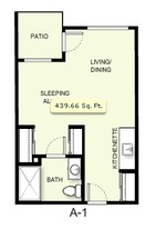 Holiday Genesee Gardens in Flint, MI - Building Photo - Floor Plan