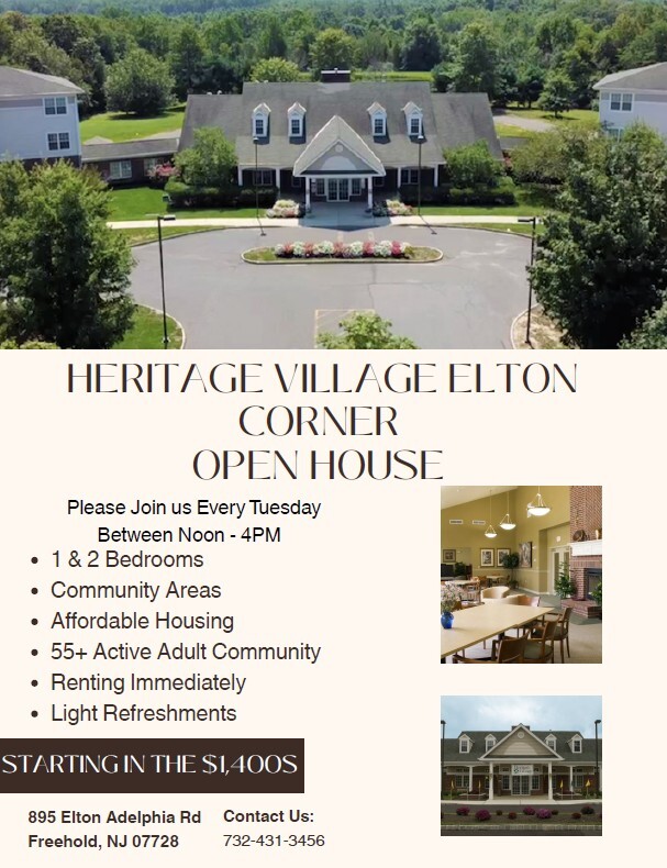55+ Heritage Village at Elton Corner in Freehold, NJ - Foto de edificio - Building Photo
