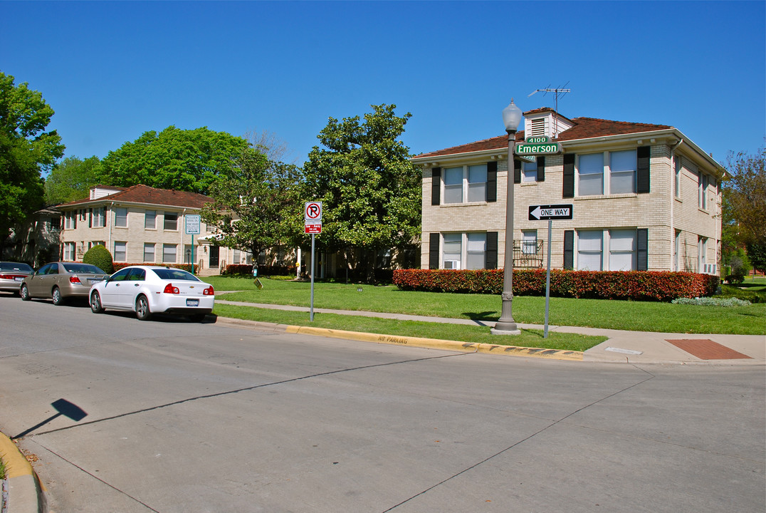 4100 Emerson Ave in Dallas, TX - Foto de edificio